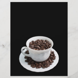 コーヒー豆のカップ チラシ