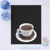 コーヒー豆のカップ チラシ (シングル)