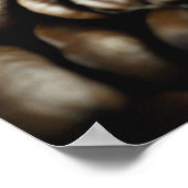 コーヒー豆のクローズアップ ポスター (角)