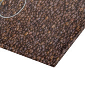 コーヒー豆のグラフィック カッティングボード (角)