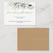 コーヒー豆のゲームカード数 プレイスカード (正面/裏面)