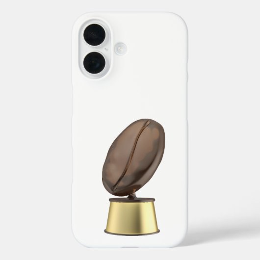 コーヒー豆のトロフィー Case-Mate iPhoneケース (裏面)