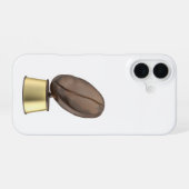 コーヒー豆のトロフィー iPhone 16ケース (裏面横)