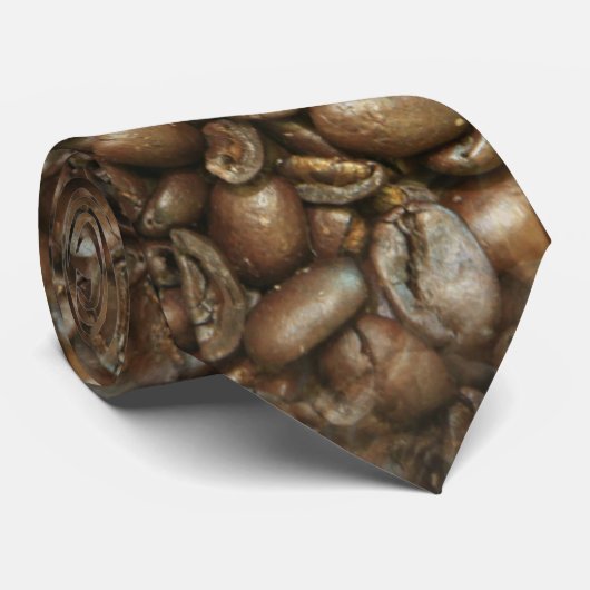 コーヒー豆のネクタイでいっぱいである ネクタイ (ロール)