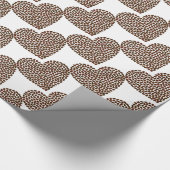 コーヒー豆のハートの包装紙 ラッピングペーパー (角)