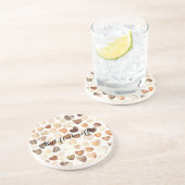 コーヒー豆のハート コーヒーファースト コースター (側面)