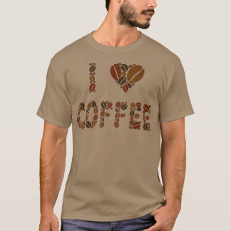 コーヒー豆のハート Tシャツ