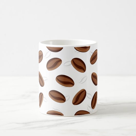 コーヒー豆のパタンマグカップ コーヒーマグカップ (中央)