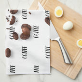 コーヒー豆のパターン、キッチンタオル キッチンタオル (四つ折り)