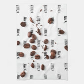 コーヒー豆のパターン、キッチンタオル キッチンタオル (縦)