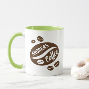 コーヒー豆のパーソナライズされたマグギフトデザイン マグカップ