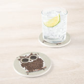 コーヒー豆のフクロウ コースター (側面)