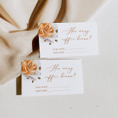 コーヒー豆のブライダルシャワーゲームの数を推測 エンクロージャーカード