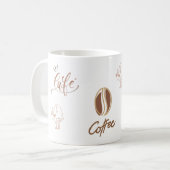 コーヒー豆のブリスマグ コーヒーマグカップ (正面左)