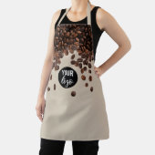 コーヒー豆のプロフェッショナルビジネスロゴ エプロン (インサイチュ)