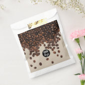 コーヒー豆のプロフェッショナルビジネスロゴ フェイバーバッグ (封をした状態)