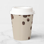 コーヒー豆のプロフェッショナルビジネスロゴ 紙コップ (右)