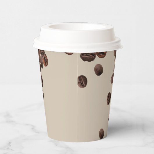 コーヒー豆のプロフェッショナルビジネスロゴ 紙コップ (右)
