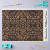 コーヒー豆の分離シームレスな背景 薄葉紙 (クラフト)