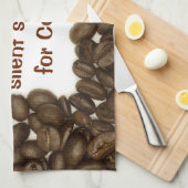 コーヒー豆の台所タオル キッチンタオル (四つ折り)