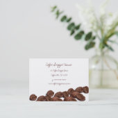 コーヒー豆の専門店のパンチカード ロイヤリティカード (スタンド正面)