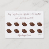 コーヒー豆の専門店のパンチカード ロイヤリティカード (裏面)