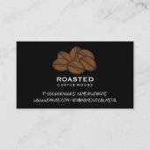 コーヒー豆の山 |カフェ 名刺 (正面)