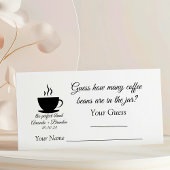 コーヒー豆の数を当ててみて カップル ブライダルシャワー エンクロージャーカード