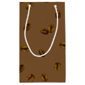 コーヒー豆の柄 スモールペーパーバッグ (裏面)