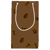 コーヒー豆の柄 スモールペーパーバッグ (正面)