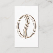 コーヒー豆の汚点のクーポンカード ロイヤリティカード (正面)