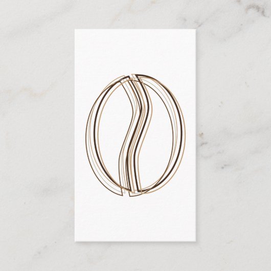 コーヒー豆の汚点のクーポンカード ロイヤリティカード (正面)