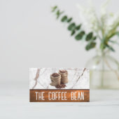 コーヒー豆の焙煎バッグ 名刺 (スタンド正面)