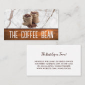 コーヒー豆の焙煎バッグ 名刺 (正面/裏面)