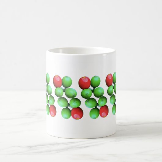 コーヒー豆の緑と赤 | マグ (中央)