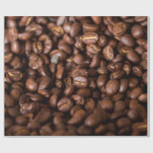 コーヒー豆の背景要約、香り、背景 ラッピングペーパー (フラット)