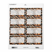 コーヒー豆の背景 ラベル (フルシート)