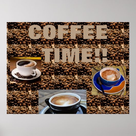 コーヒー豆の芸術ポスター ポスター (正面)