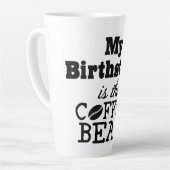 コーヒー豆の誕生石ラテマグカップ カフェラテマグ (左アングル)