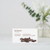 コーヒー豆の貿易業者 名刺 (スタンド正面)