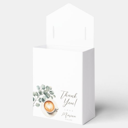 コーヒー豆の赤ちゃんシャワー フェイバーボックス (オープン)