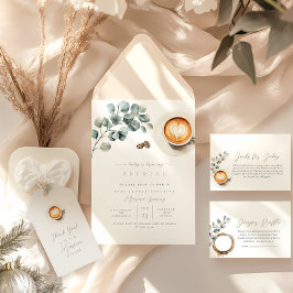 コーヒー豆の赤ちゃんシャワー 招待状