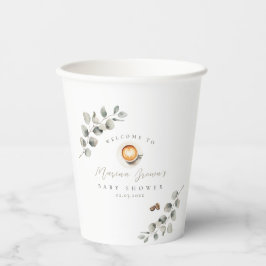 コーヒー豆の赤ちゃんシャワー 紙コップ