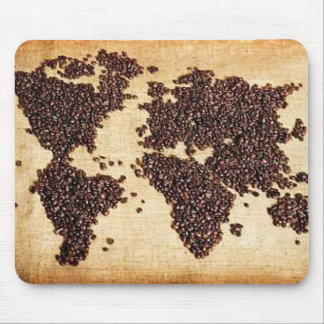 コーヒー豆のHealthyCoffeeの世界地図 マウスパッド