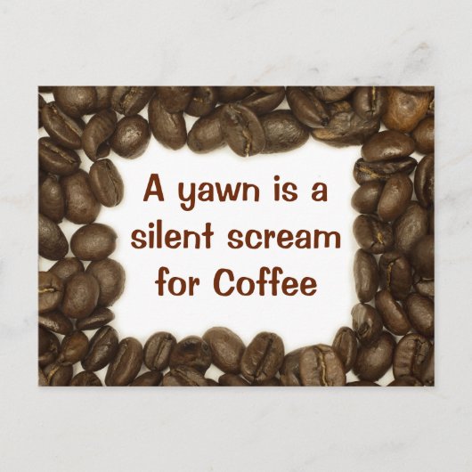コーヒー豆はがき ポストカード (正面)