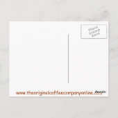 コーヒー豆はがき ポストカード (裏面)