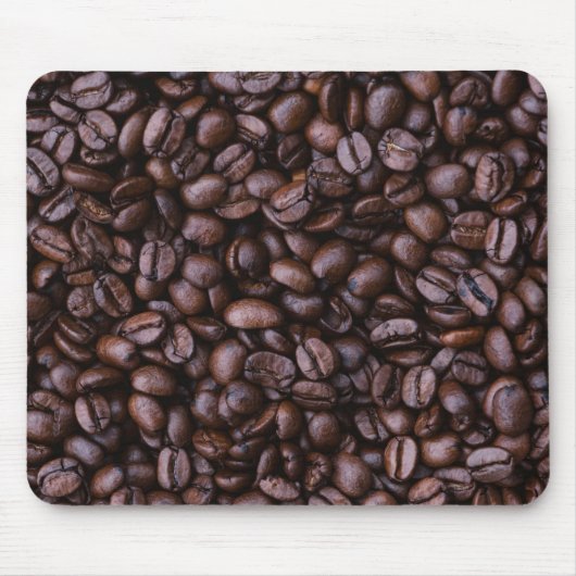 コーヒー豆ばかりだ マウスパッド (正面)