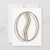 コーヒー豆ぼやけ 招待状 (正面)