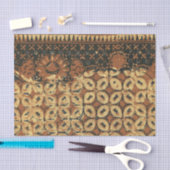 コーヒー豆ろうけつ染めアートパターンデザイン 薄葉紙 (クラフト)