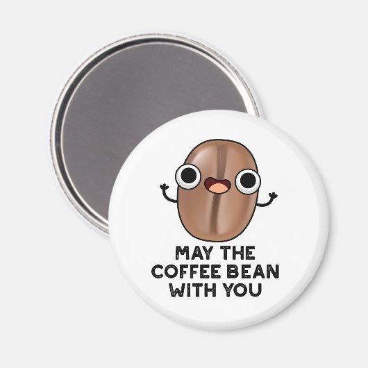 コーヒー豆を一緒にプリンを飲んでくれないか マグネット (正面/裏面)